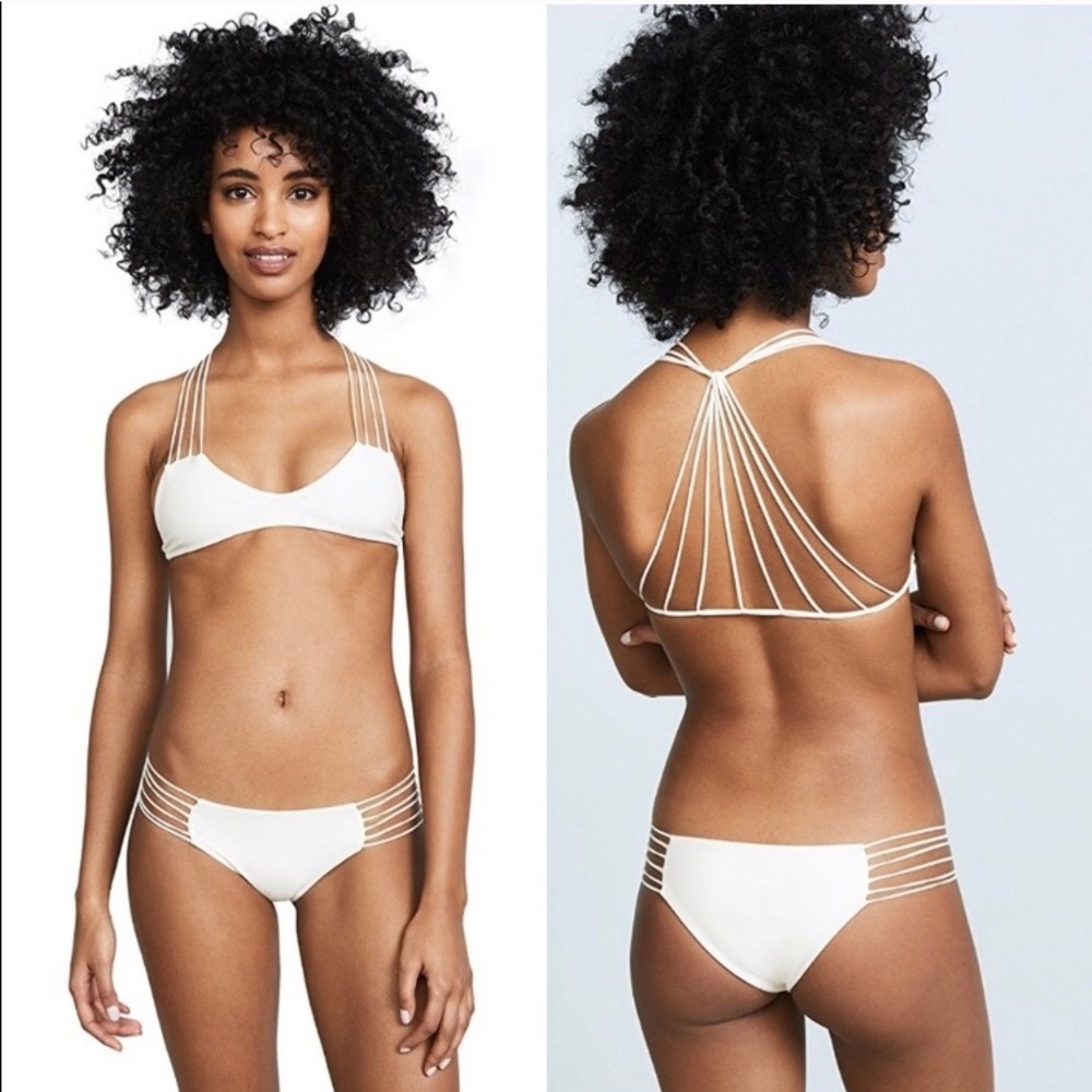 Mikoh Banyans string racer back in bone, size M